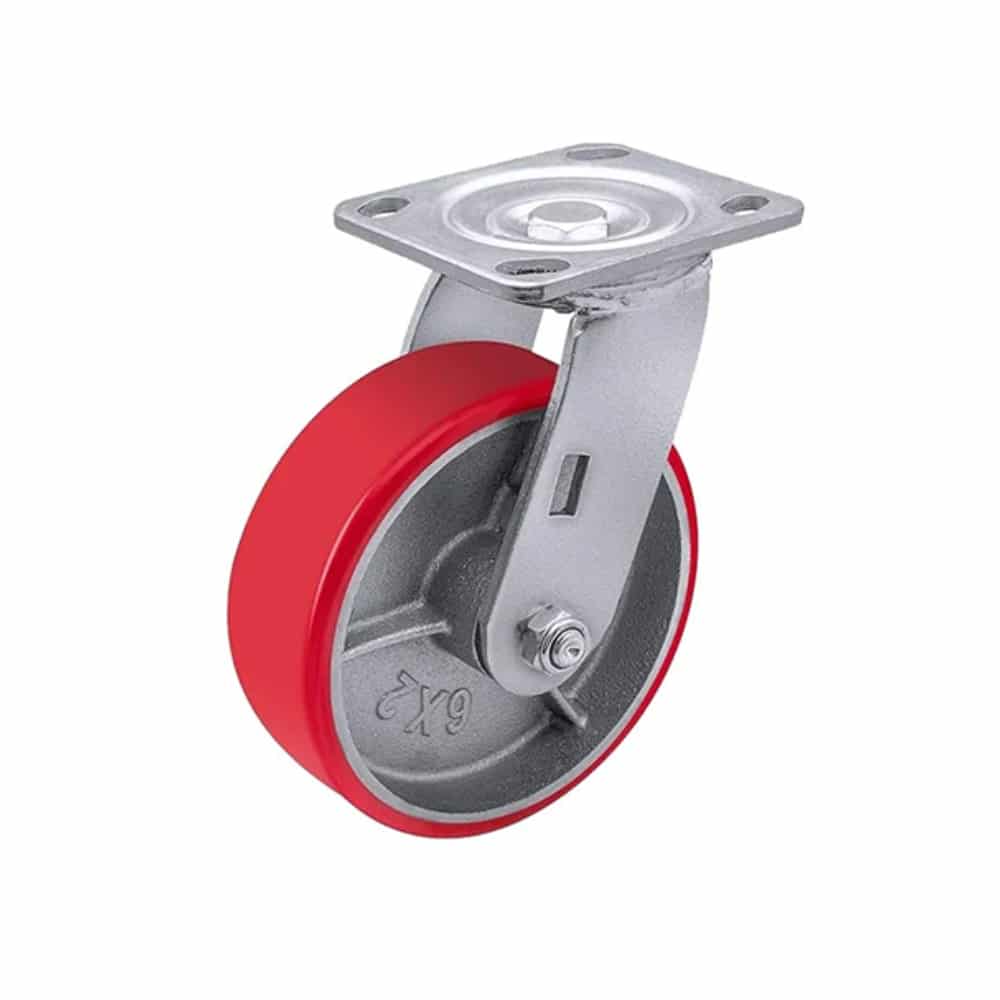 RED Pu Caster Wheel 150X50 Fix
